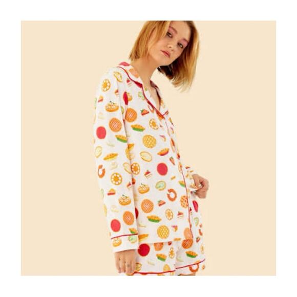 BedHead Pies The Limit Long Sleeve Shorty PJ Set - Picture 1 of 9
